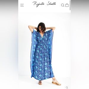 Rujuta Sheth Blue cinch Caftan